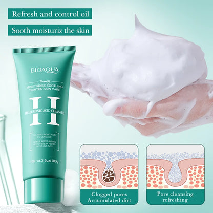Gel Limpeza Facial BIOAQUA Ácido Hialurônico