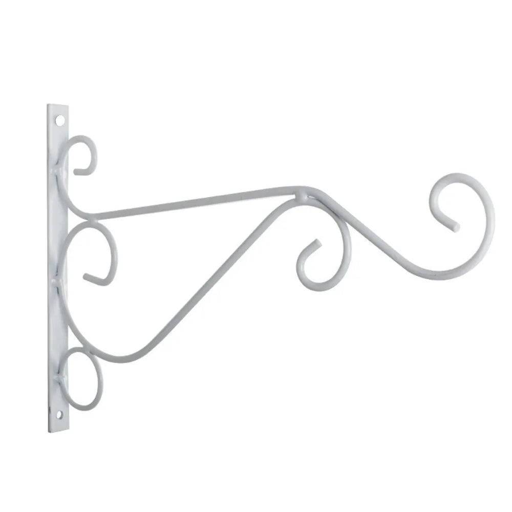 Suporte Parede Cesta Flores Gancho Preto