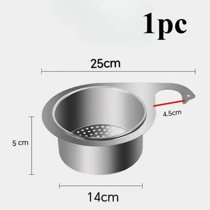 Cesta Drenagem Cisne Resistente - Organizador Pia Cozinha Montagem Bancada Economiza Espaço