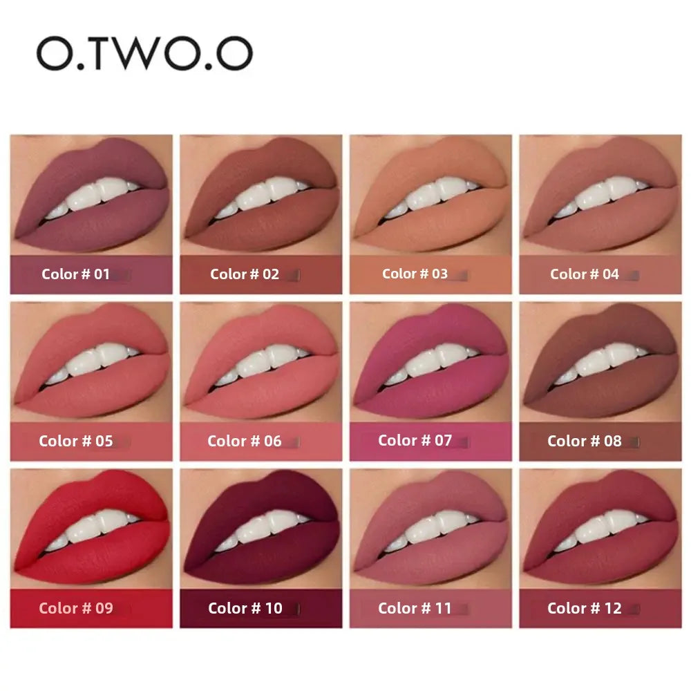 Batom 2 em 1 Matte e Gloss 12 Cores