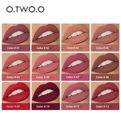 Batom 2 em 1 Matte e Gloss 12 Cores