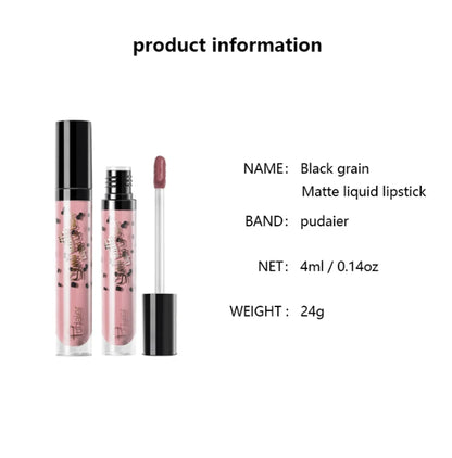 Batom Líquido Mate À Prova de Água Veludo