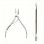 Kit Alicate Profissional Unhas Aço Inox - Cortador Tesoura Removedor Cutículas Manicure