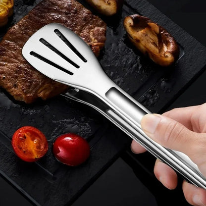 Pinça de Cozinha em Aço Inoxidável | Pinça para Churrasco e Sobremesas | Utensílio Profissional 24cm