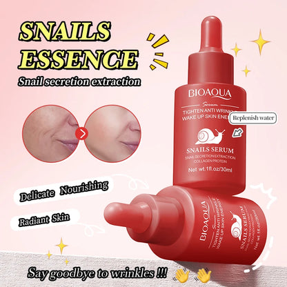 Conjunto BIOAQUA Caracol Anti-Idade - Sérum Facial Creme Olhos Hidratante Iluminador