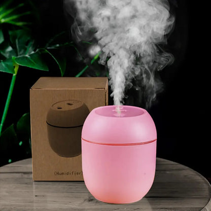 USB Mini Humidifier Essential Oil Diffuser - Notebook with LED for Home and Car