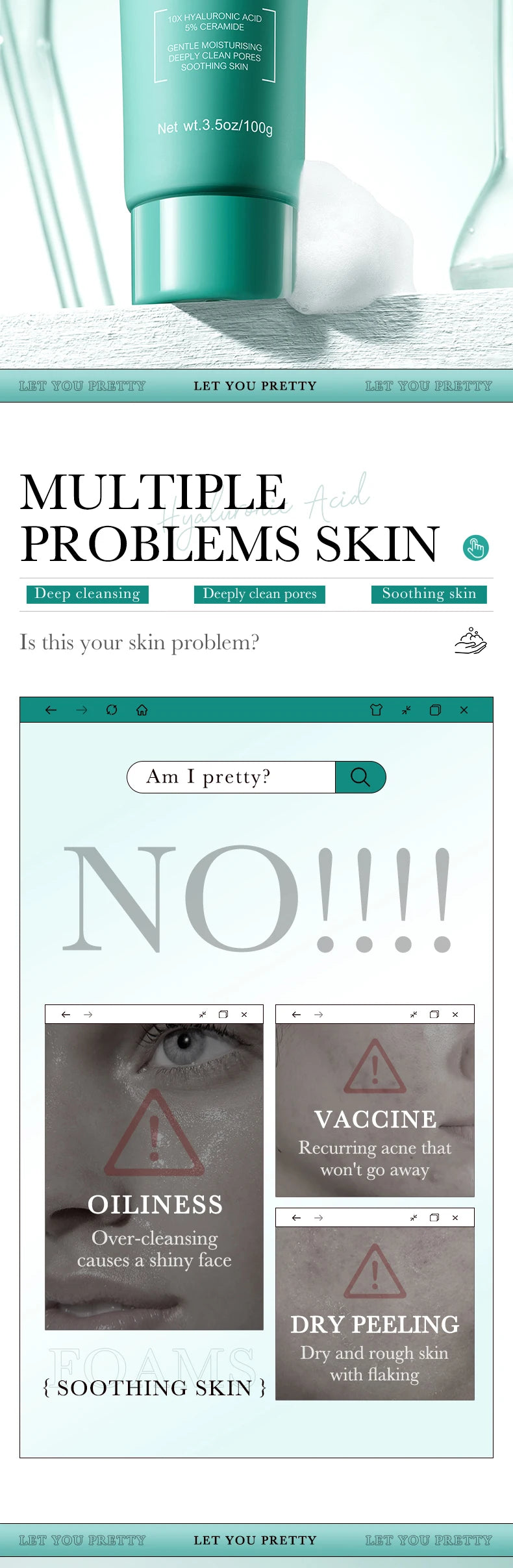 Gel Limpeza Facial BIOAQUA Ácido Hialurônico