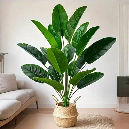 Palmeira Artificial 18 Folhas – Árvore Tropical Grande Bananeira Decorativa Toque Real Casa Jardim Festa 2025
