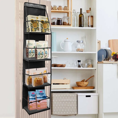 Bolsa de Armazenamento Multifuncional em Tecido – Organizador Suspenso de Múltiplas Camadas para Trás da Porta | Saco Suspenso para Diversos Itens