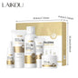 Kit LAIKOU Caracol 5 Peças - Gel Limpeza Tónico Sérum Creme Olhos Elasticidade Facial