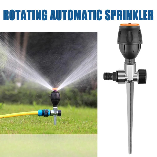 Aspersor Automático Premium 360º Jardim – Rega Inteligente Rotativa Cobertura Ampla Profissional