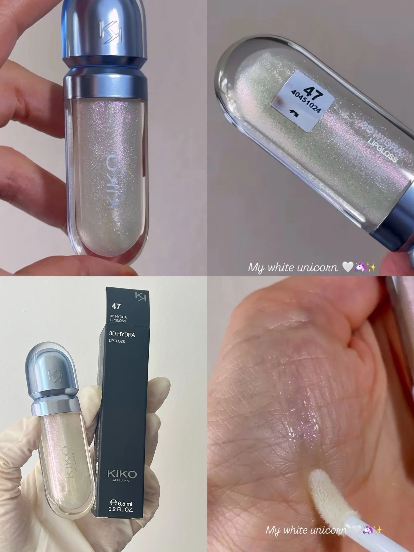 Brillo de labios KIKO 3D Hydra Mirror: brillante, perlado, voluminizador, intransferible