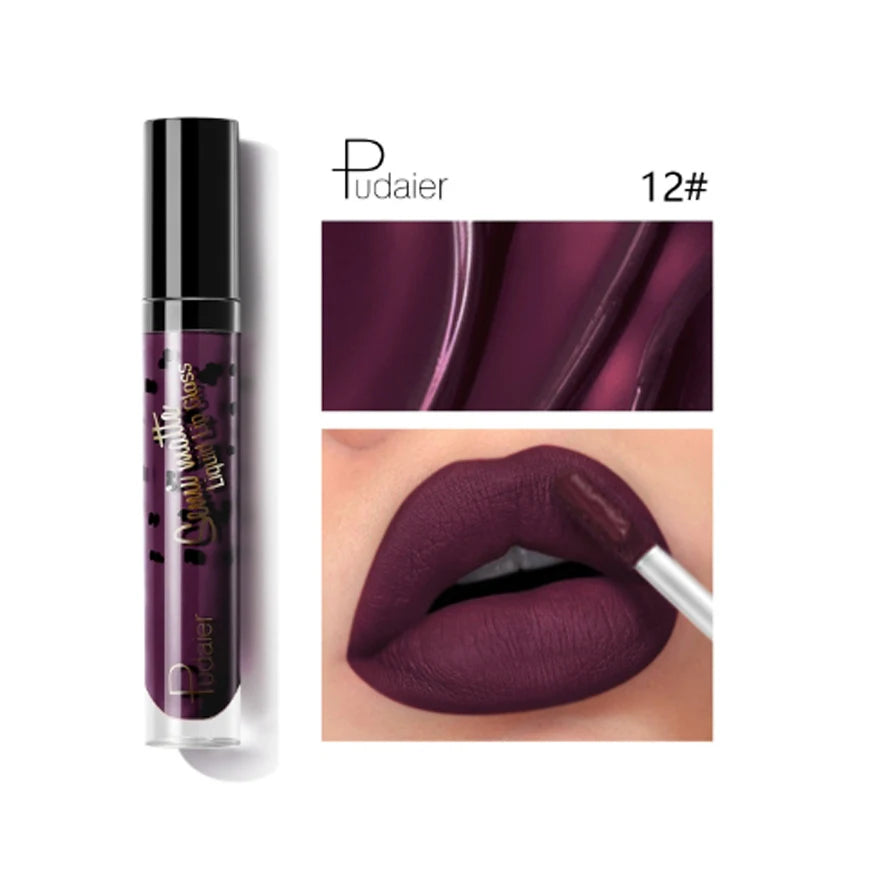 Batom Líquido Mate À Prova de Água Veludo