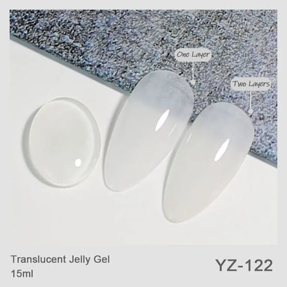 NAILCO Gel Nail Polish 15ml Dark Red Series – UV Glitter Colors Professional Semi-Permanent Manicure