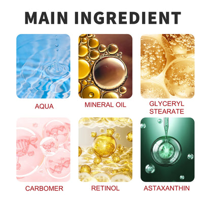 Crema antiarrugas para ojos con retinol: reafirmante, lifting, antiojeras, bolsas, hidratante, iluminadora.