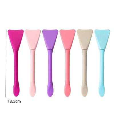 Brocha para mascarillas faciales 2 en 1 con dos puntas: silicona y espátula | Ideal para mascarillas en barra, mascarillas de barro y productos para el cuidado de la piel