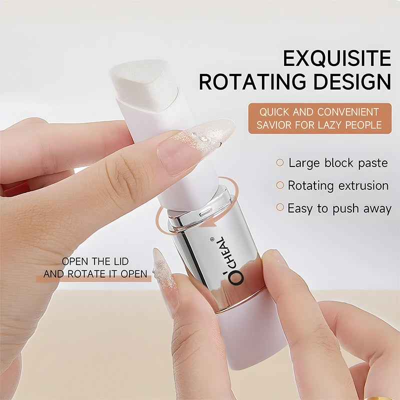 Base em Stick O'CHEAL com Mudança de Temperatura – Cobertura Facial | Disfarça Imperfeições e Poros | Acabamento Mate