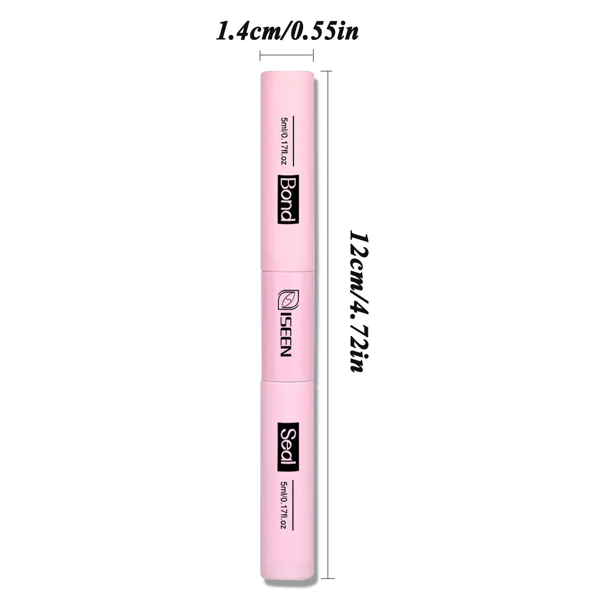 Cola Pestanas Clusters 2-em-1 Bond & Seal 10ml – À Prova d'Água Preta Longa Duração 72H