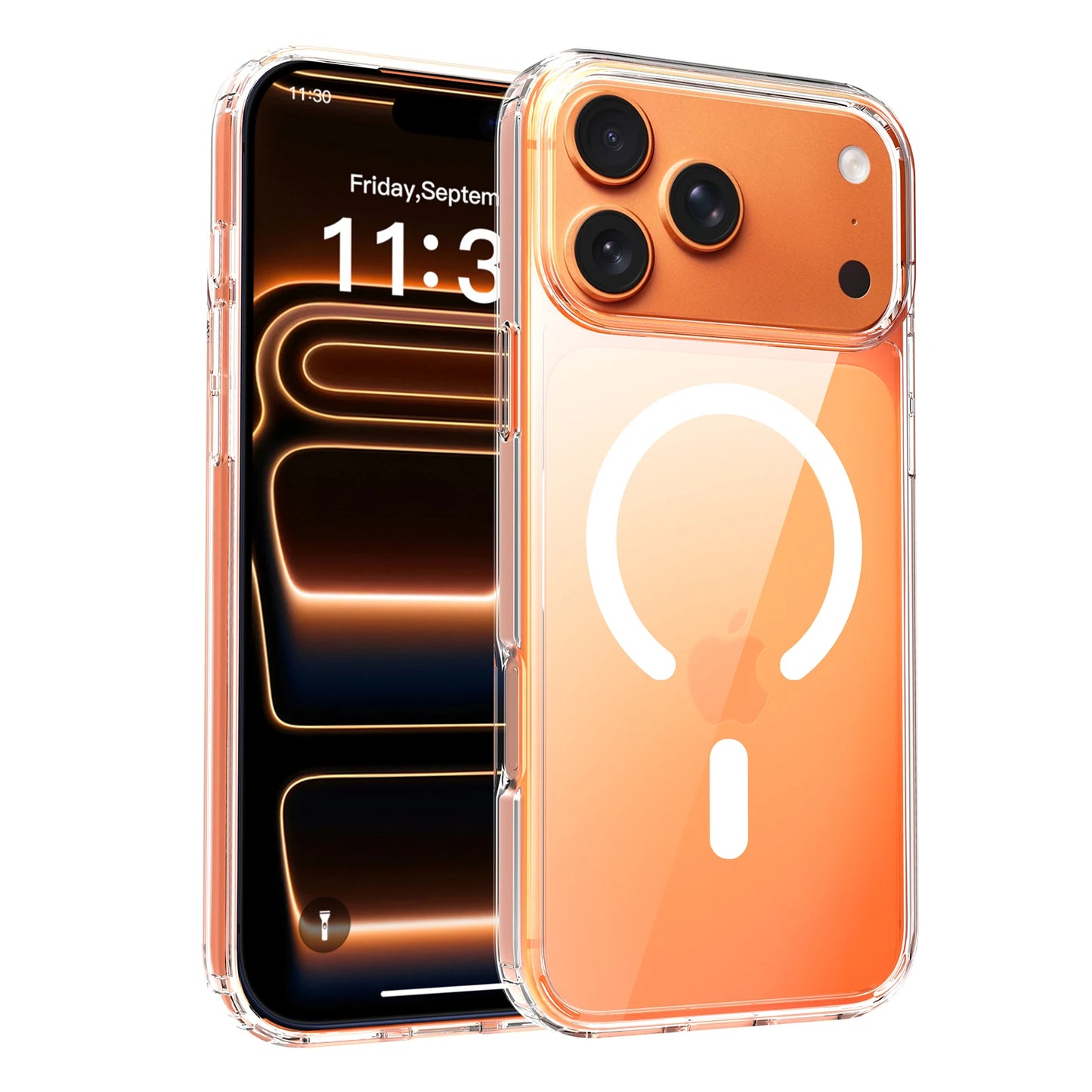 Clear iPhone case with MagSafe