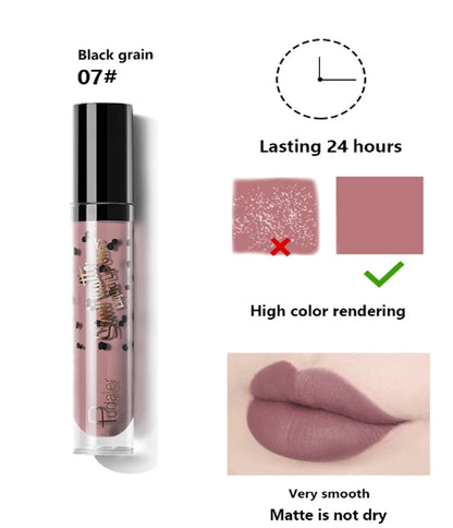 Batom Líquido Mate À Prova de Água Veludo