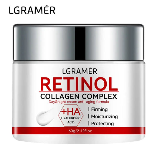 LGRAMÉR Retinol Collagen Complex day and night anti-aging cream with hyaluronic acid, firming and moisturizing