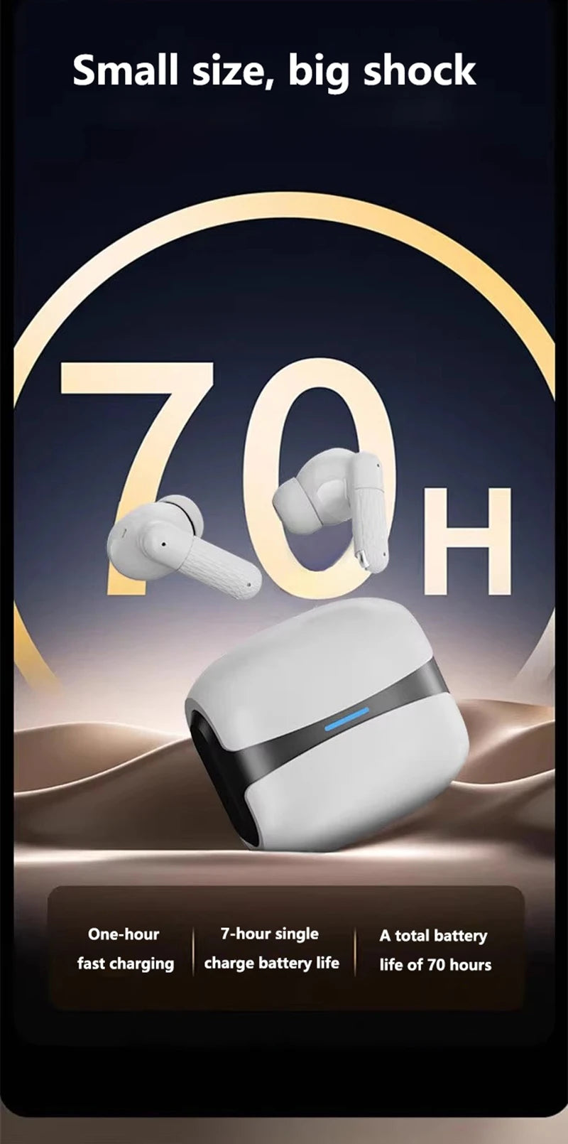 Xiaomi TWS 5.3 Headphones with HD Microphone - HiFi Stereo Bluetooth Headphones for iPhone and Android