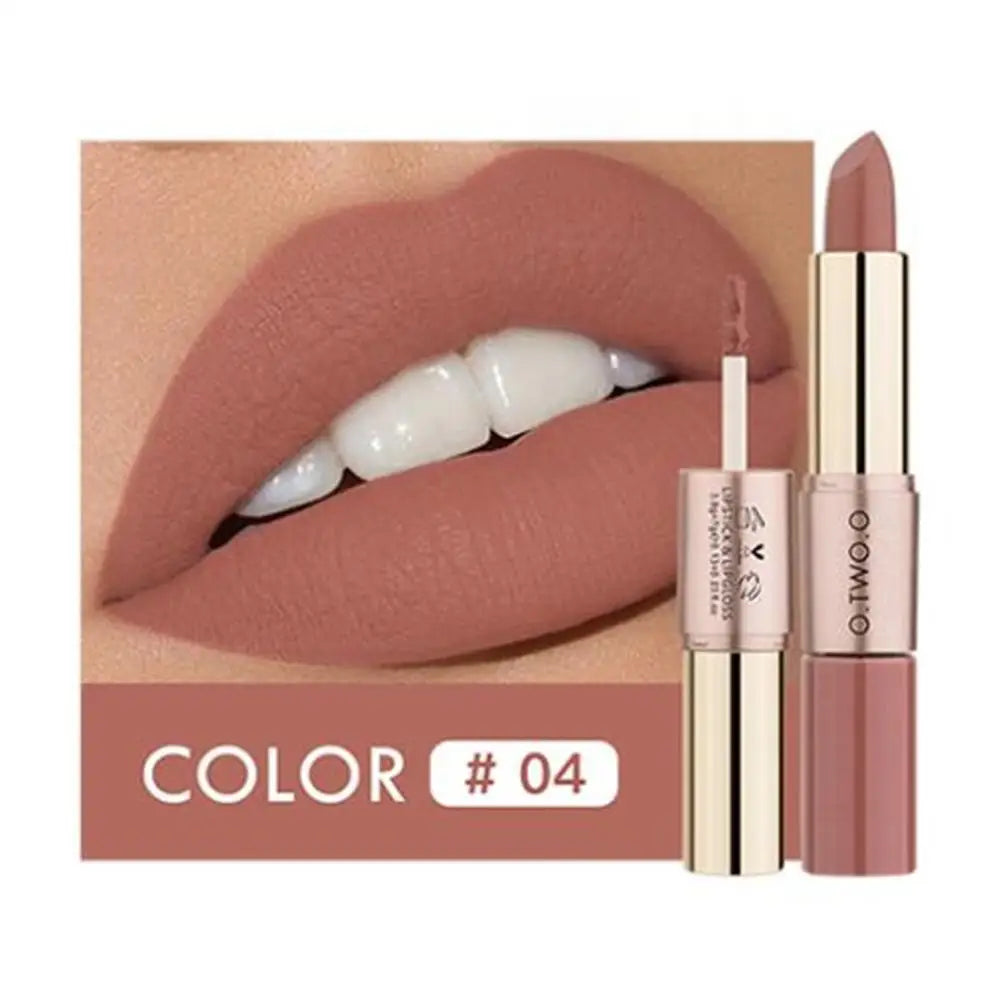 Batom 2 em 1 Matte e Gloss 12 Cores