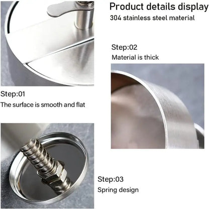 Prensa Hambúrgueres Aço Inox 304 Ajustável