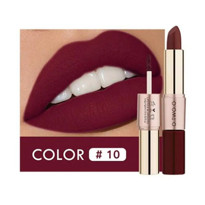 Batom 2 em 1 Matte e Gloss 12 Cores