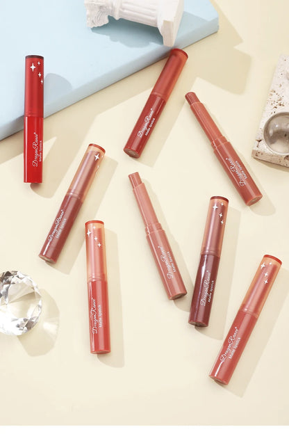 Lápiz labial hidratante mate aterciopelado: resistente al agua, duradero y resistente a la decoloración. Maquillaje europeo/americano.