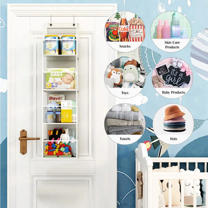Bolsa de Armazenamento Multifuncional em Tecido – Organizador Suspenso de Múltiplas Camadas para Trás da Porta | Saco Suspenso para Diversos Itens