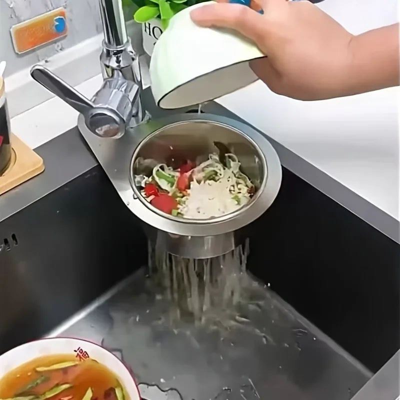 Cesta Drenagem Cisne Resistente - Organizador Pia Cozinha Montagem Bancada Economiza Espaço