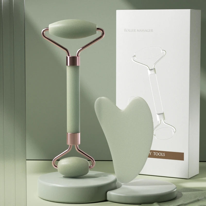 Roller Facial de Resina para Massagem e Gua Sha