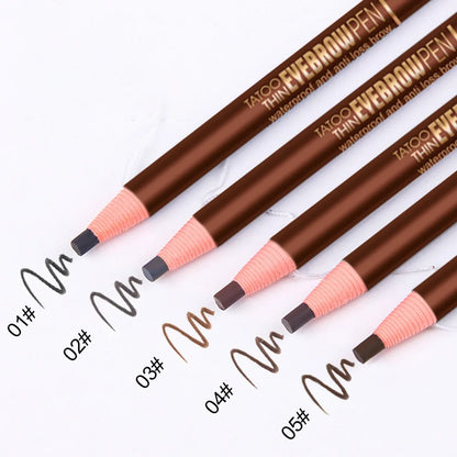 Lápis Sobrancelhas Profissional Micro Afiador – Efeito Longa Duração Ferramenta Escultura Bico Pato