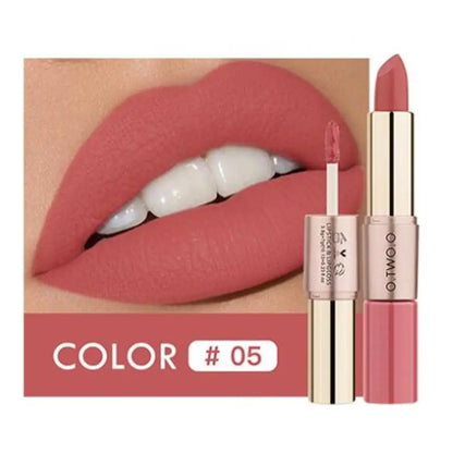 Batom 2 em 1 Matte e Gloss 12 Cores