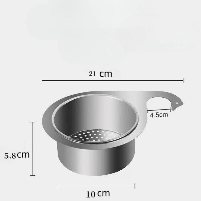 Cesta Drenagem Cisne Resistente - Organizador Pia Cozinha Montagem Bancada Economiza Espaço
