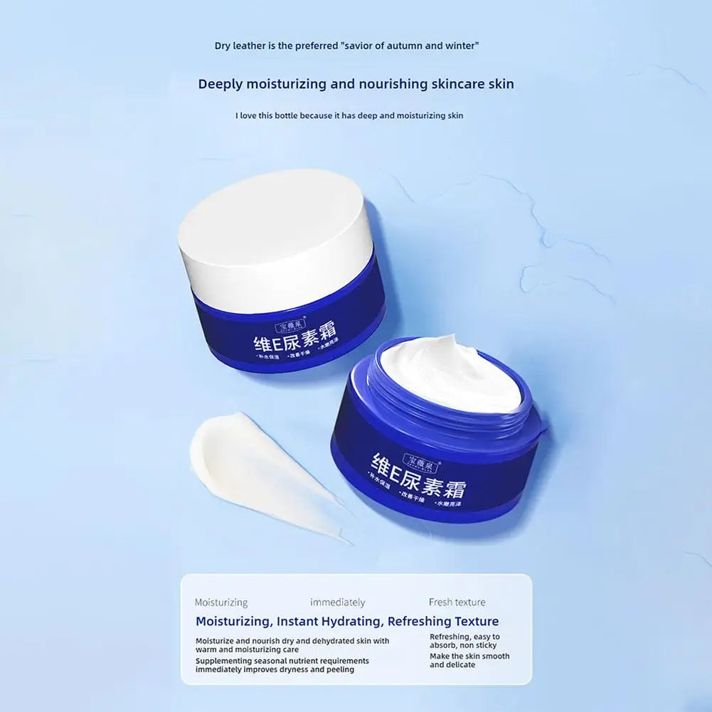 Creme Hidratante Ureia 70g Vitamina E 10% – Corpo Mãos Rosto Loção Pele Seca Reparador Rachaduras Suavizante