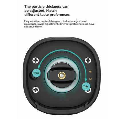 Moinho Elétrico Pimenta e Sal Automático - Triturador Especiarias Ajustável Recarregável