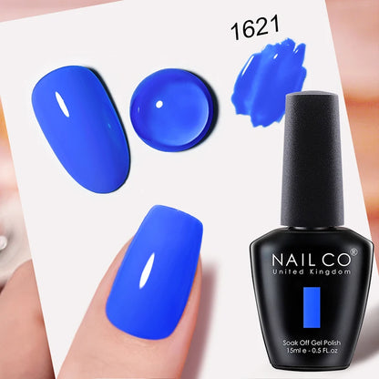 NAILCO Gel Nail Polish 15ml UV/LED Hema/TPO Free – Professional Semi-Permanent Base and Top Coat