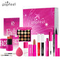 Conjunto Presente POPFEEL Rosa – Kit Maquilhagem com Sombras Blush e Batom para Meninas Aniversário