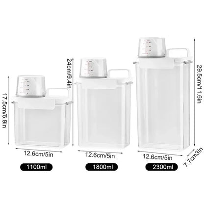 Dispensador Detergente Líquido Recarregável com Escala - Recipiente Vazio Amaciador Lixívia Lavandaria