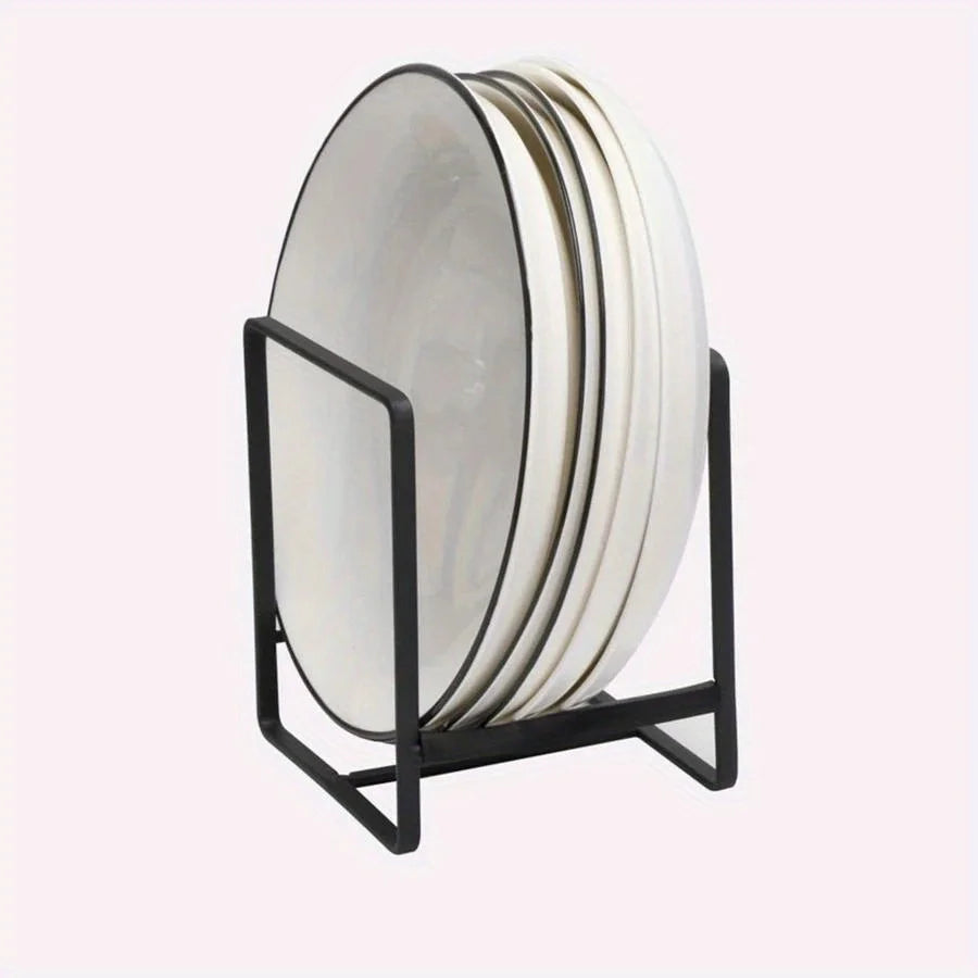 Escorredor Pratos Aço Inox Vertical - Suporte Organizador Cozinha Pratos Tábuas Tampas Metal