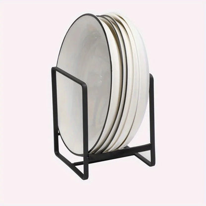 Escorredor Pratos Aço Inox Vertical - Suporte Organizador Cozinha Pratos Tábuas Tampas Metal