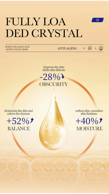 Máscara Facial Colágeno Antirrugas 10un