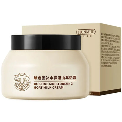 Creme Leite de Cabra HUNMUI Hidratante – Transforma Pele Áspera Refrescante Iluminador Nutritivo Cuidado Facial