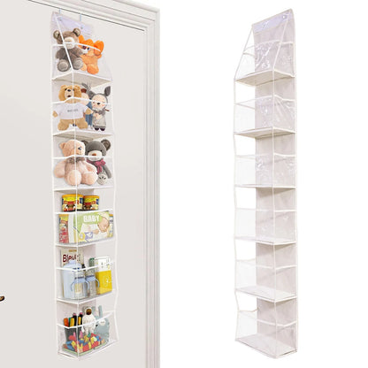 Bolsa de Armazenamento Multifuncional em Tecido – Organizador Suspenso de Múltiplas Camadas para Trás da Porta | Saco Suspenso para Diversos Itens