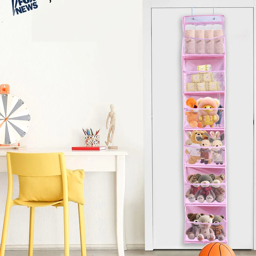 Bolsa de Armazenamento Multifuncional em Tecido – Organizador Suspenso de Múltiplas Camadas para Trás da Porta | Saco Suspenso para Diversos Itens