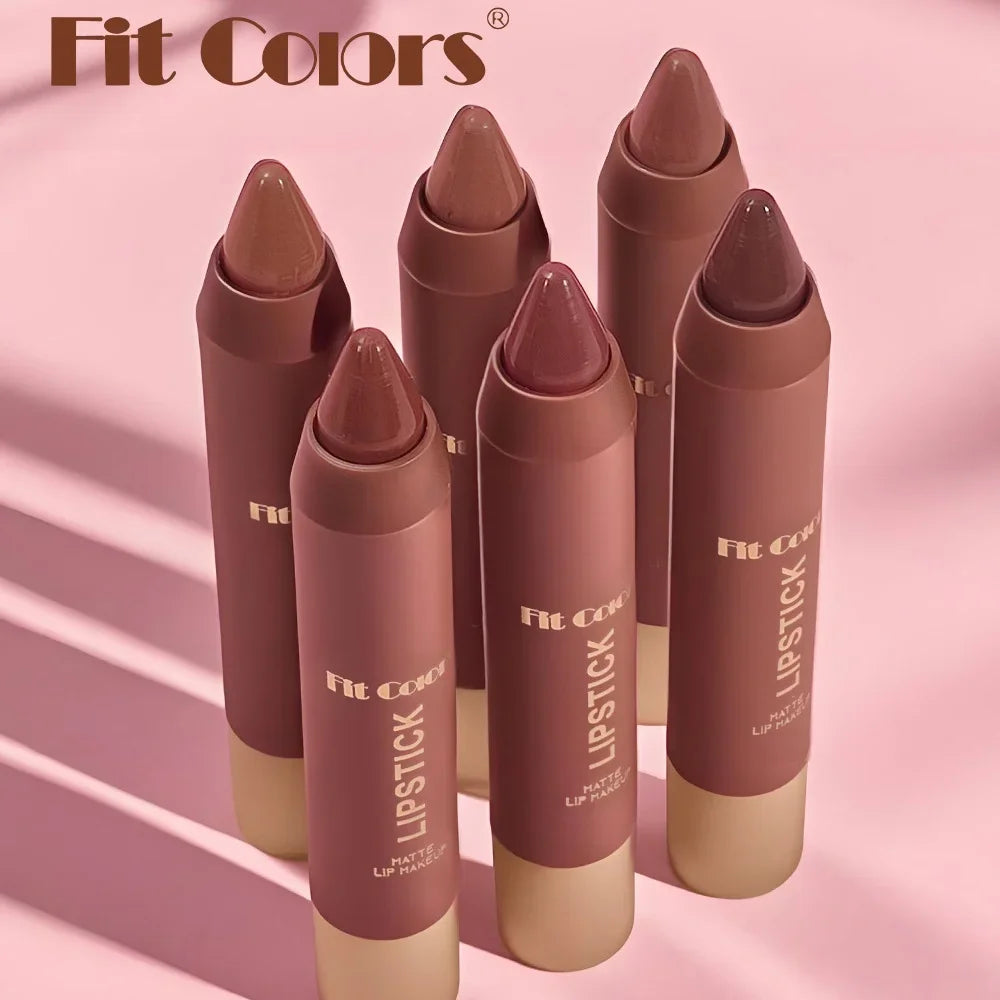Labial líquido mate aterciopelado resistente al agua: no se corre, hidratante, nutritivo, color chocolate, 6 tonos, cosmético de larga duración.