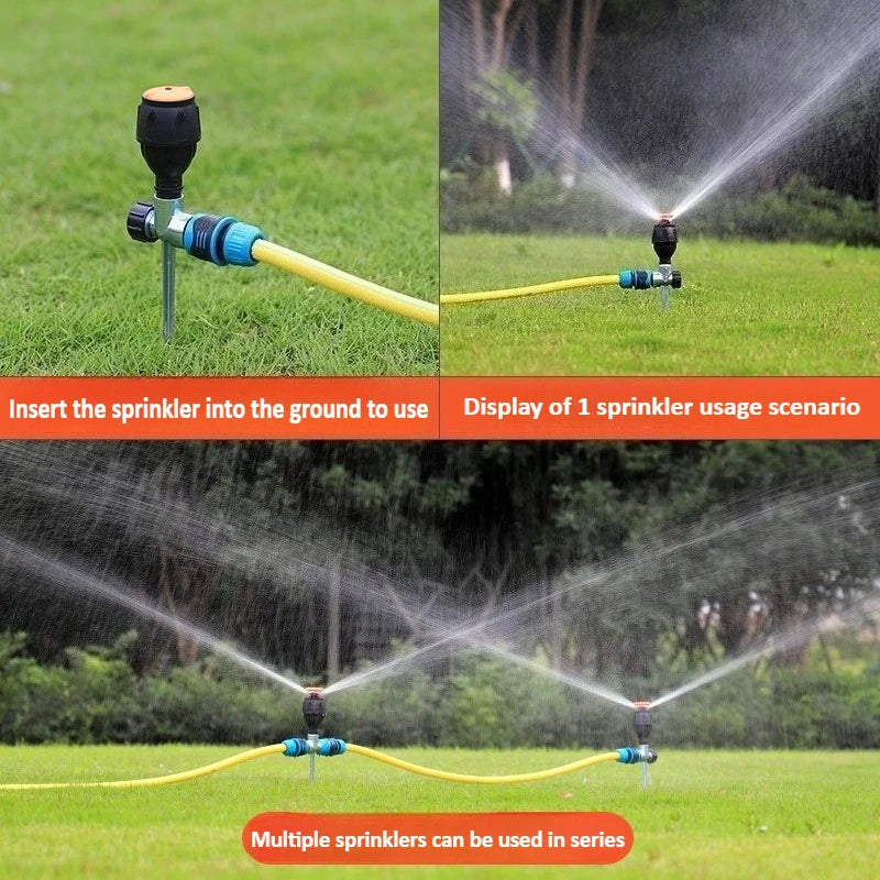 Aspersor Automático Premium 360º Jardim – Rega Inteligente Rotativa Cobertura Ampla Profissional