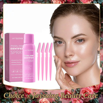 Spray inhibidor del crecimiento del vello facial: depilación suave e indolora, dermaplaning, hidratación y suavidad.